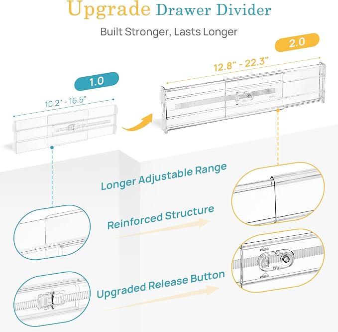 Vtopmart 4" Regular Upgrade Drawer Divider - Image 8