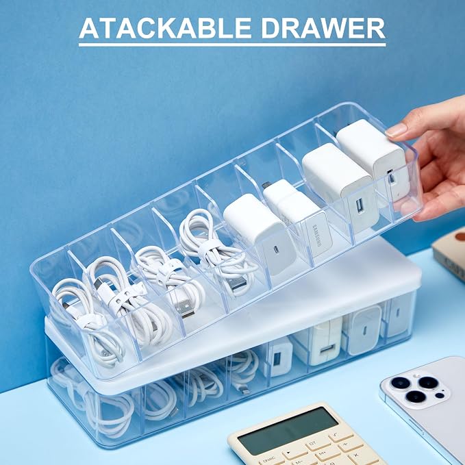 Tatuo 2-Pack Cord Organizer Box - Image 3