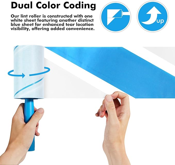 Extra Sticky Lint Roller, Mega Value Set 1000 Sheets - Image 2