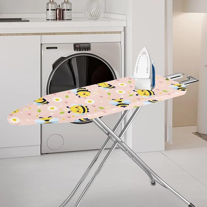 Bee Daisy Print Ironing Board Cover 15x54 Ironing Board Cover, Resist Scorching - Image 2
