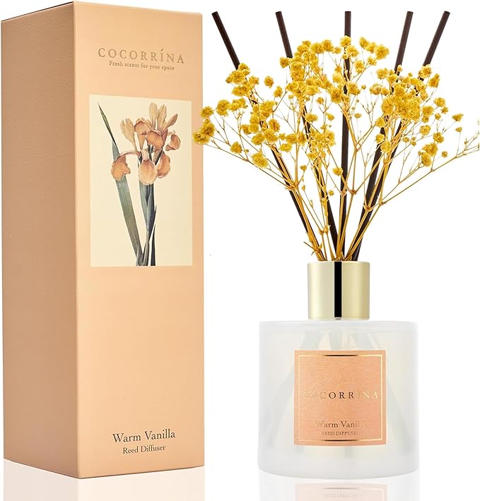 Reed Diffuser - Warm Vanilla Scented Diffuser by COCORR%C3%8DNA