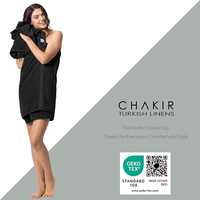 Chakir Turkish Linens 100% Cotton 8-Piece Towel Set, Oeko-Tex Certified - Image 3