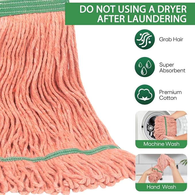 Matthew Cleaning Heavy Duty Mop Head Commercial Replacement - Image 3