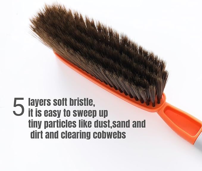 15" Soft Brist. Hand Broom Brush 3 PackBed Sofa Counter Hair Clear | Soft - Image 2