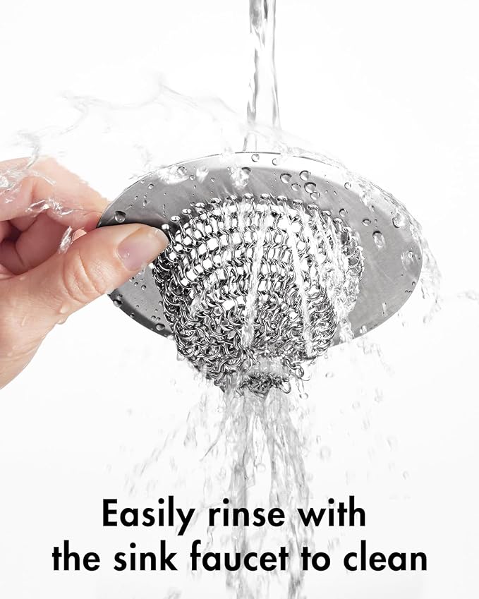 4 Pack Kitchen Sink Drain Strainer, Patented Reversible Chain Mesh Basket - Image 7