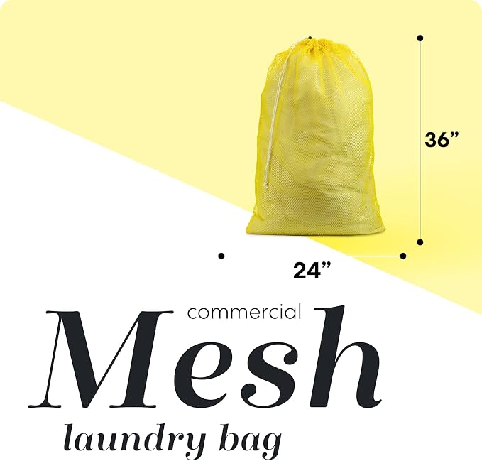 Handy Laundry Mesh XL Laundry Bag 24"x36", Heavy Duty Drawstring - Image 2