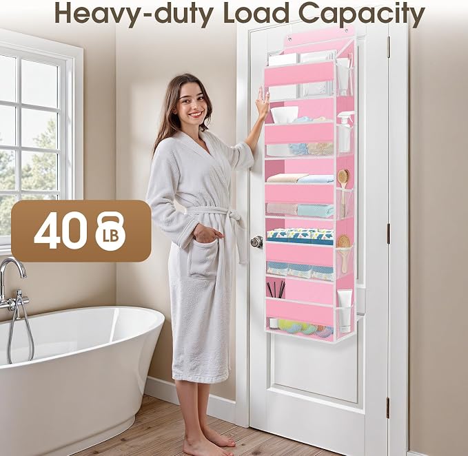 2 Pcs Over The Door Organizer Large Capacity Hanging Storage Room Organizer - Image 5