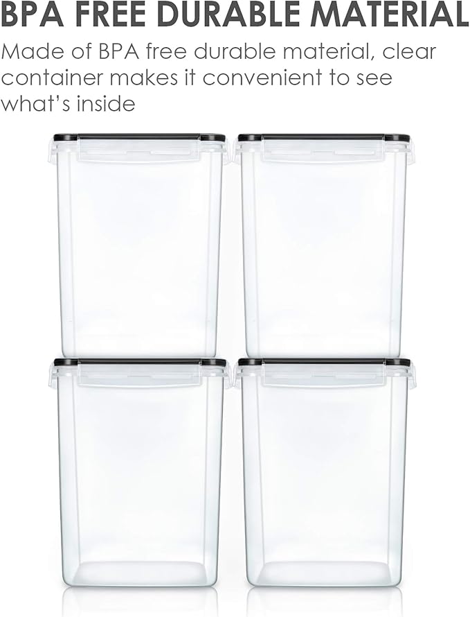 Vtopmart 5.2L Flour Sugar Storage Containers, Airtight Seal, BPA Free, Food - Image 3