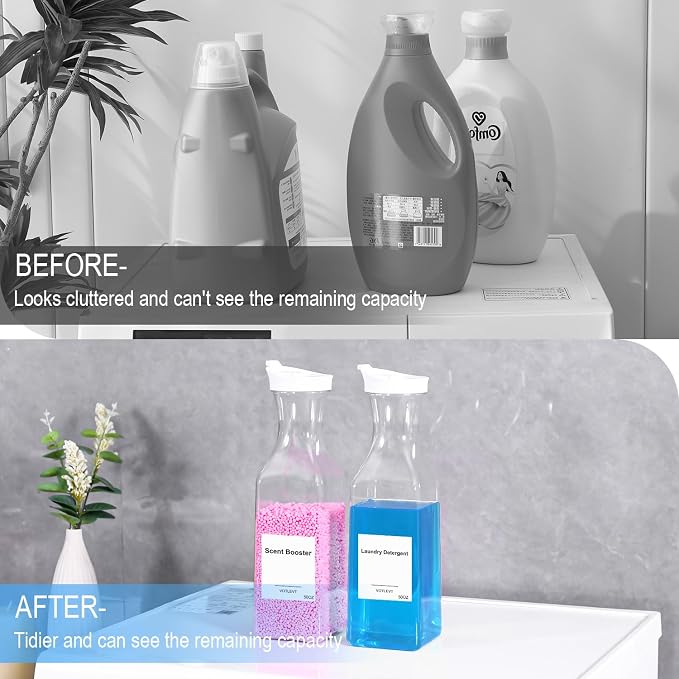 50 OZ Liquid Laundry Detergent Dispenser, Plastic Detergent Container - Image 4