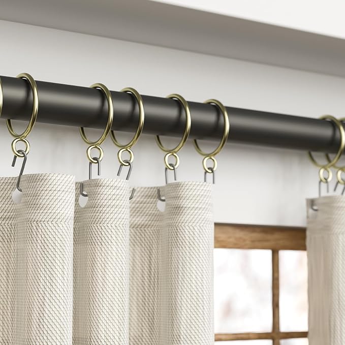 40 Pack Gold Metal Curtain Rings - Image 5