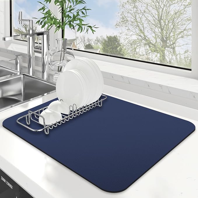 Dish Drying Mat Absorbent Dish Drying Mats by WiseLife