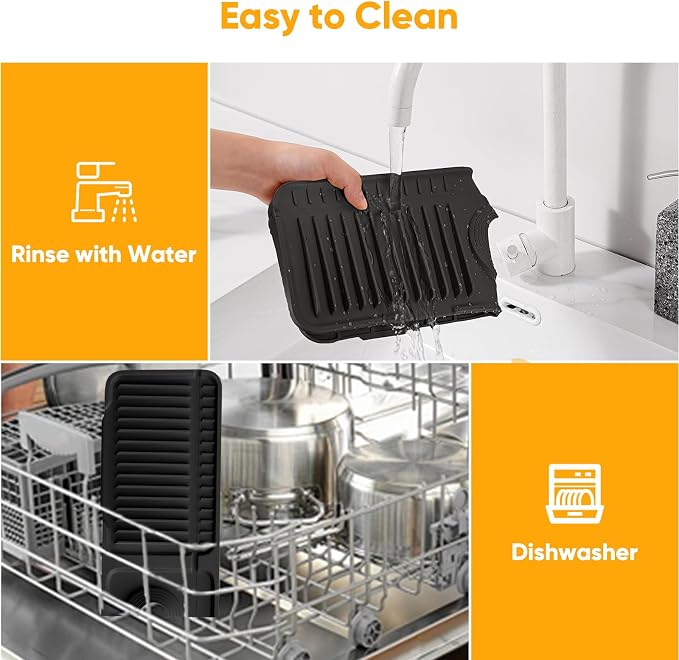 24'' Longer Faucet Mat for Kitchen Sink Splash GuardKitchen Sink Faucet Mat - Image 9