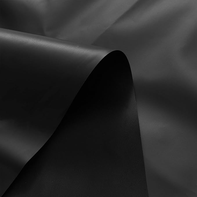 Barossa Design Black Stall Shower Curtain Liner 36" W x 72" H - Image 3