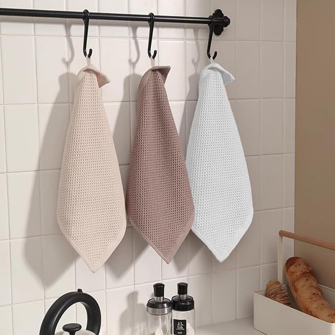 Cotton Dish Cloths 6 Pack, 12x12 Inch – Super Absorbent, Quick-Dry & Reusable - Image 7