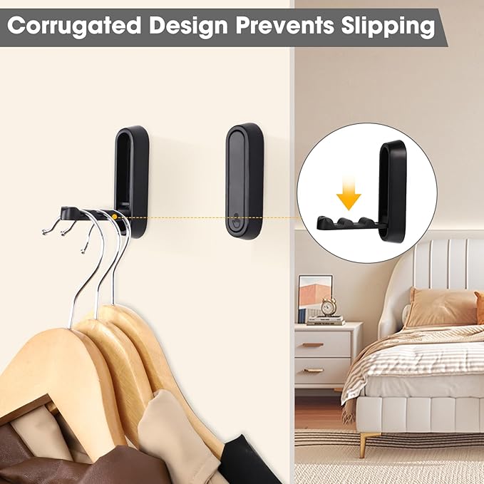 Folding Wall Hooks, Wall Mounted, Holds Up To 40 Lbs, Screws And Anchors - Image 5