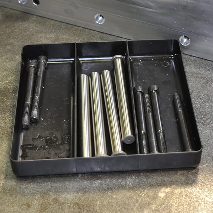 Ernst Manufacturing Toolbox Tray: Stackable Garage Organizer Tray in Green - Image 4
