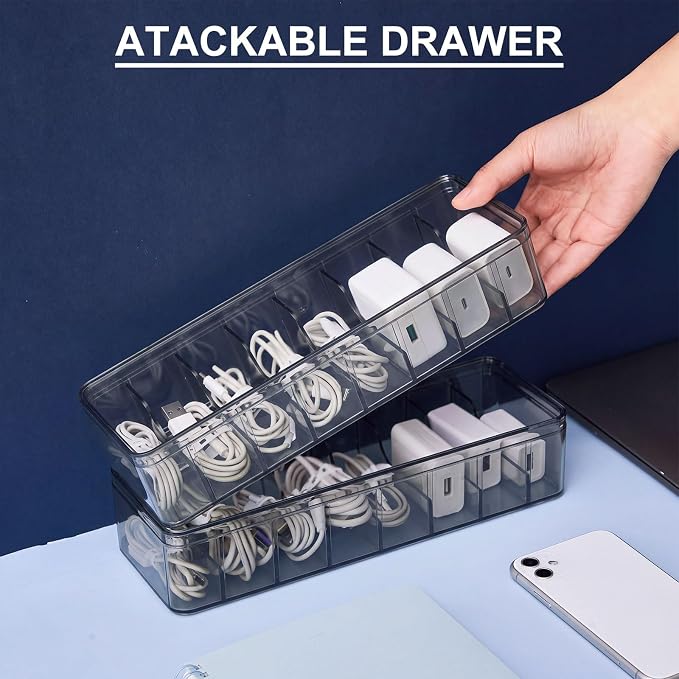 Tatuo 2-Pack Cord Organizer Box - Image 8