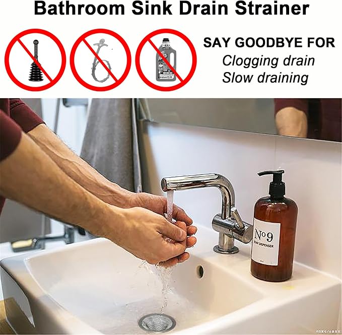 Seatery 2PCS Tub Drain Hair Catcher - Image 6