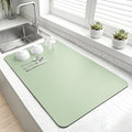 LOPNUR Large Dish Drying Mat for Kitchen Counter, Sage Green | Coffee Mat and by LOPNUR