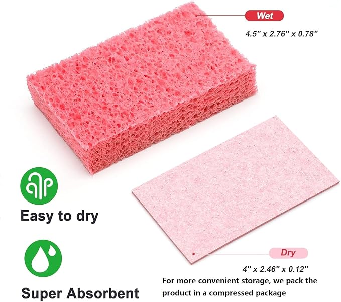 ARCLIBER 36 Pack Colorful Cellulose Sponges Non-Scratch - Image 7