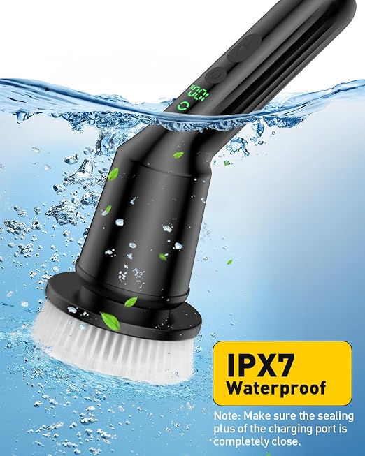 Electric Spin Scrubber for Bathroom, Shower Scrubber - Image 6