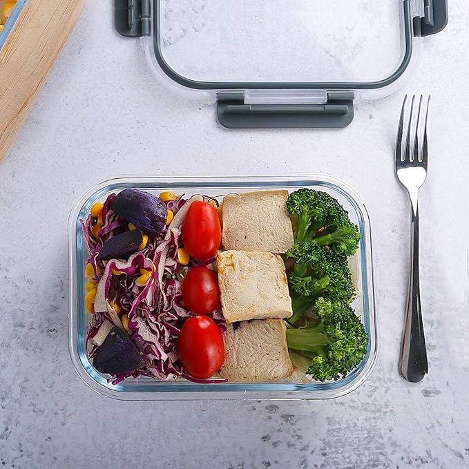 M MCIRCO 10 Pack, 22 oz Glass Food Storage Containers - Image 5