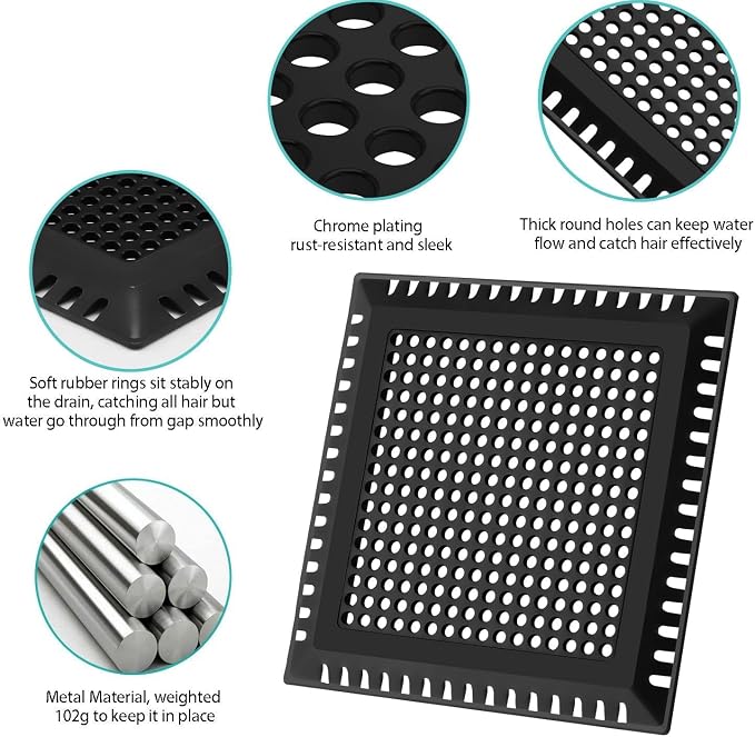 Aojuxix Shower Drain Hair Catcher/Drain Protector/Shower Drain Cover | - Image 6
