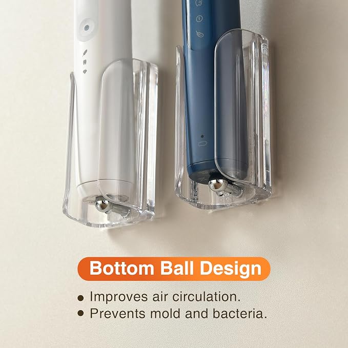 Electric Toothbrush Holder Wall Mount, Adhesive Toothbrush Caddy | Electric - Image 2