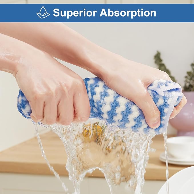 JOYMOOP 5 Pack Microfiber Cleaning Cloth, All-Purpose Microfiber Towels - Image 3