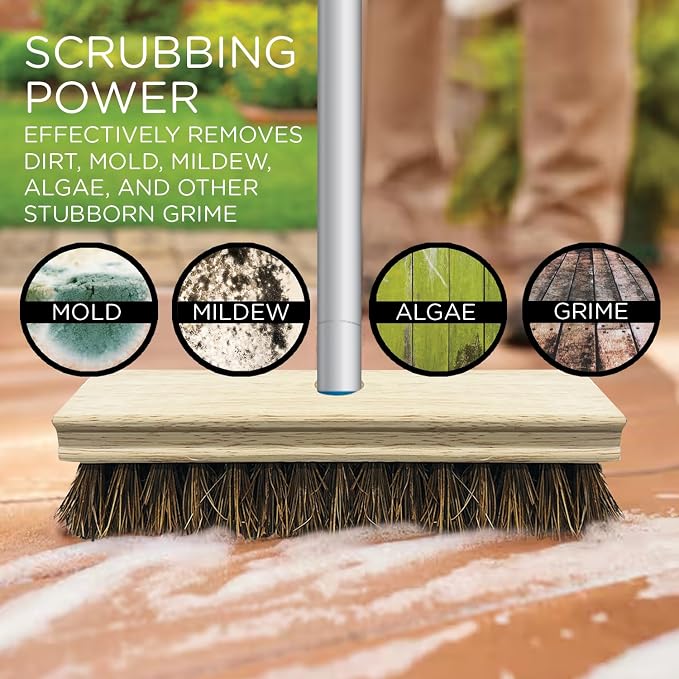LOLA Deck Scrub Brush, Removes Dirt & Grime from Patios, 9 Pack - Image 5