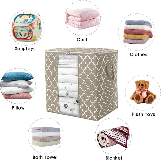 Storage Bags 8 Pack 100L Clothes Organization and Storage Containers | Large - Image 7