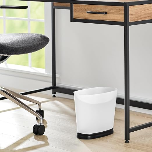 iDesign Slim Bathroom Trash Can, Small Plastic Garbage Can - Image 5