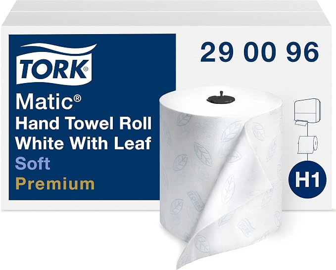 Tork Matic Soft Hand Towel Roll & Matic Paper Hand Towel Roll White H1 - Image 2