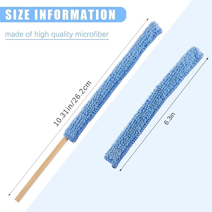 Honeydak 6 Pcs Microfiber Detail Duster Sticks Mini Crevice Cleaning Tools | - Image 2