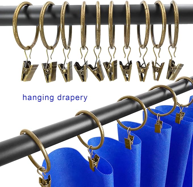 40 Pack Metal Curtain Rings - Image 6