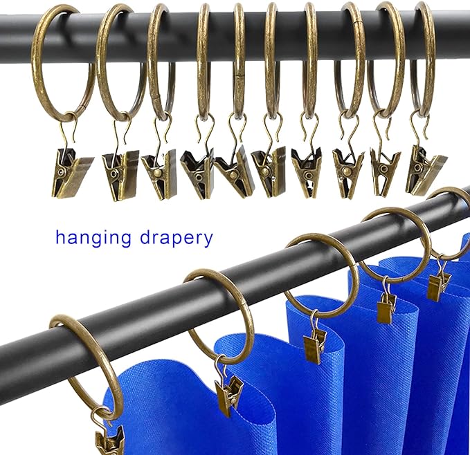 100 Pack Metal Curtain Rings - Image 5