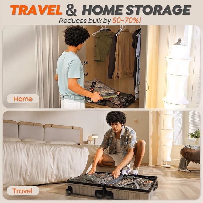 Rechargeable Wireless Pump Travel Storage Bags Set - Image 6