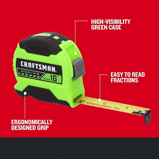 CRAFTSMAN High-Visibility Tape Measure 16 FT - Image 7