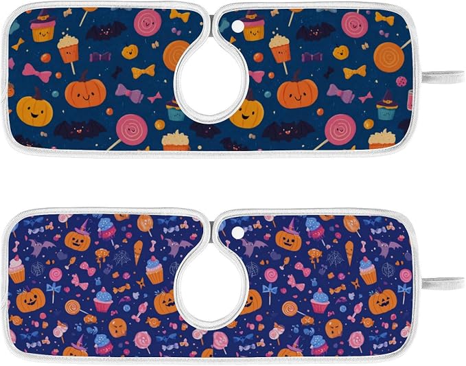 Candy Halloween Pumpkin Bat Sink Mat - Image 2