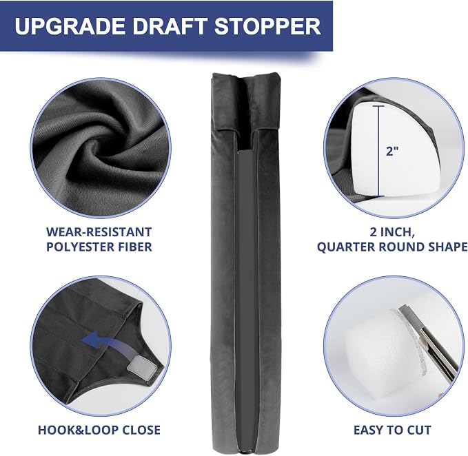 HADOR Door Draft Stopper for Bottom of Door, Adjustable 30 in, Double-Sided - Image 4
