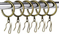 Hotop 30 Pcs Metal Curtain Rings by HOTOP