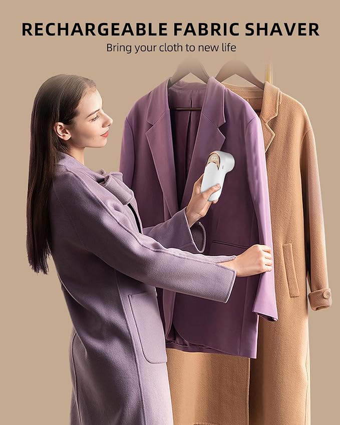 Fabric Shaver Lint Remover for Clothes, Portable Sweater Defuzzer | Rechargeable - Image 7