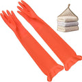 3 Pairs Household Extra Long Kitchen Gloves by Vsootal