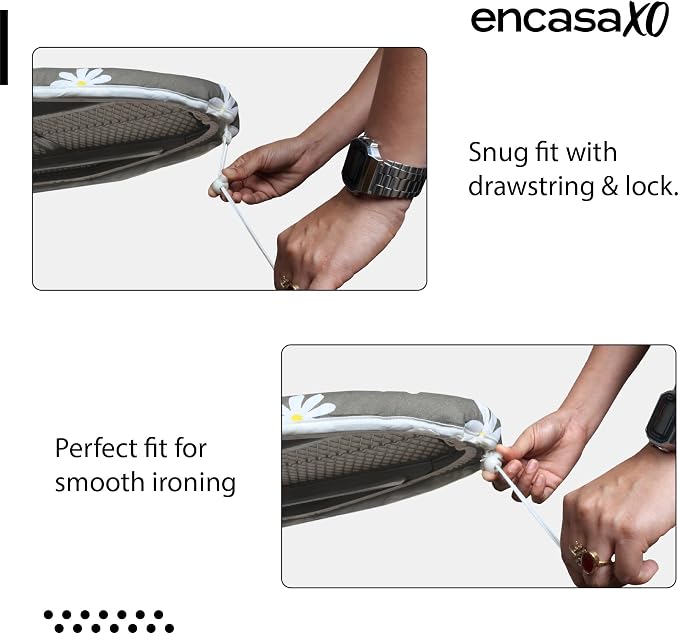 Encasa XO Ironing Board Cover and Pad, Thick Felt 49"x18" - Image 4