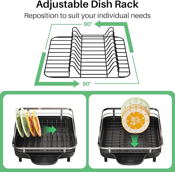 SAYZH Expandable Dish Drying Rack - Image 7
