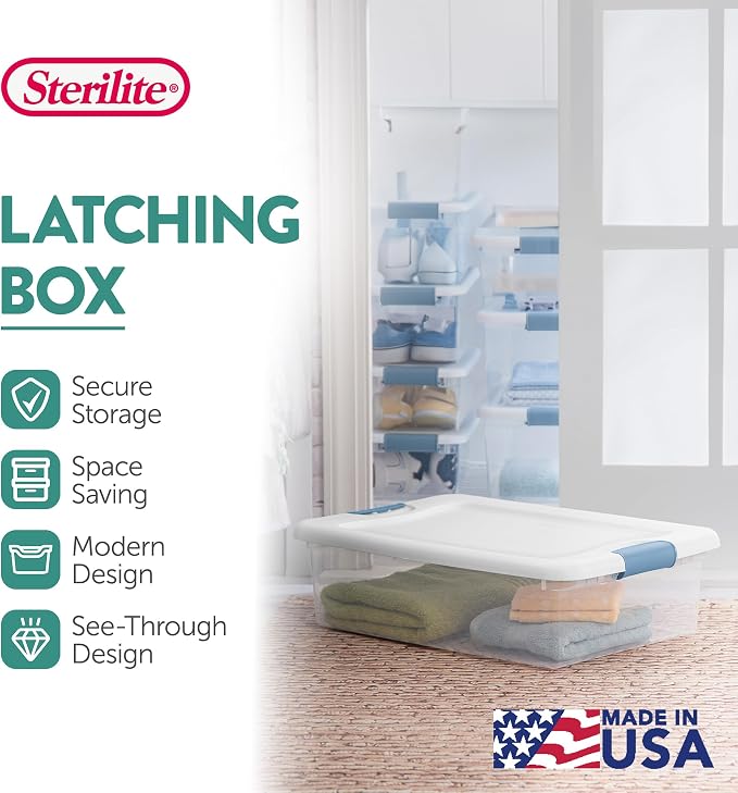 Sterilite Latching Box with Lids - Image 4