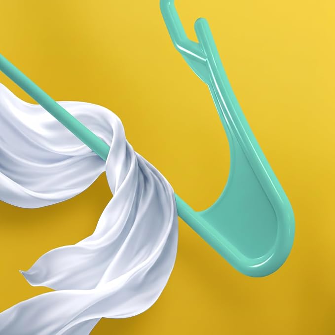 Utopia Home Plastic Hangers 30 Pack – Space Saving Clothes Hanger Aqua | - Image 6