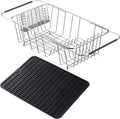 NiuYichee Stainless Steel Dish Drying Rack, Expandable Fruit & Vegetable Drain by NiuYichee