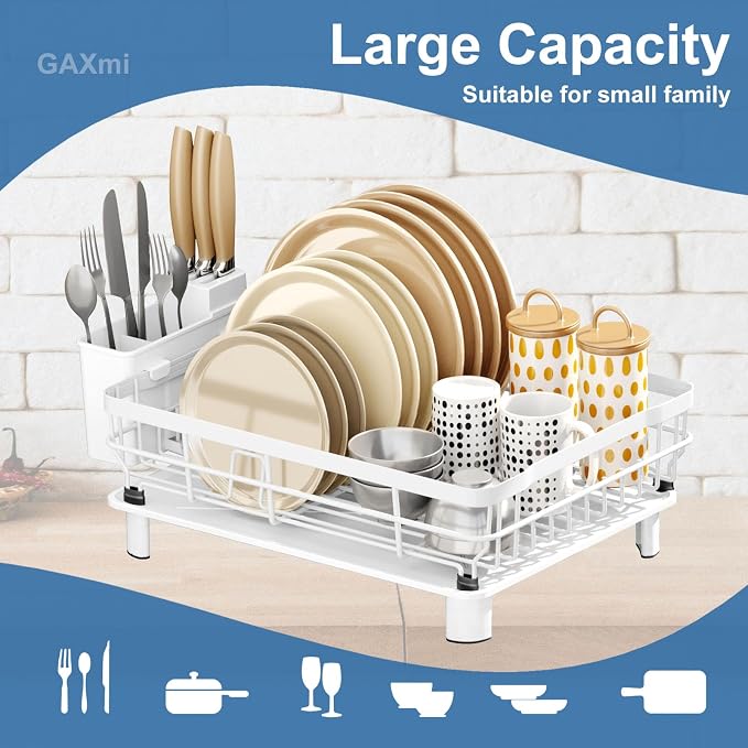 GAXmi Dish Drying Rack with Drainboard - Image 3