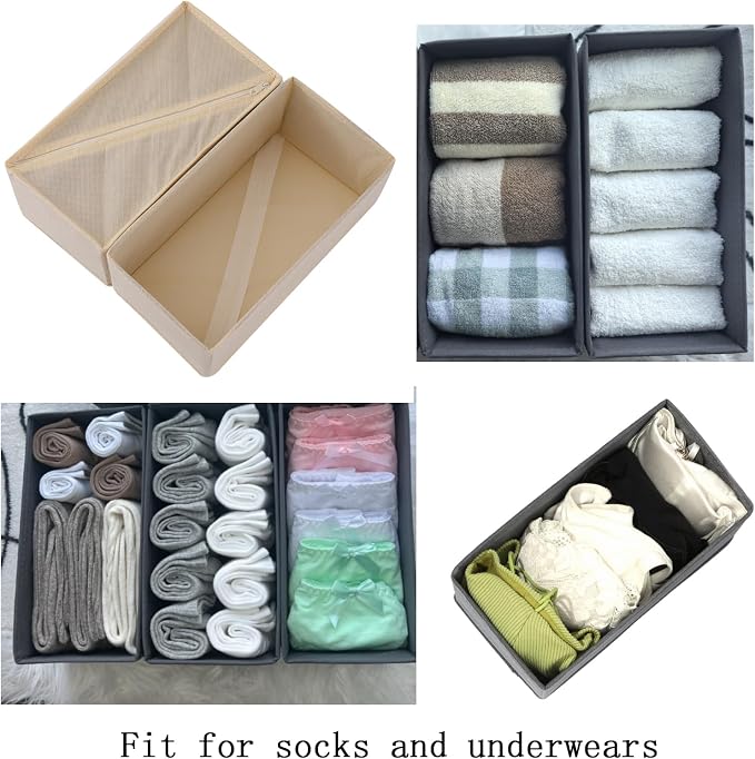 Bructhun Sock Drawer Organizer 9 Pack - Image 8